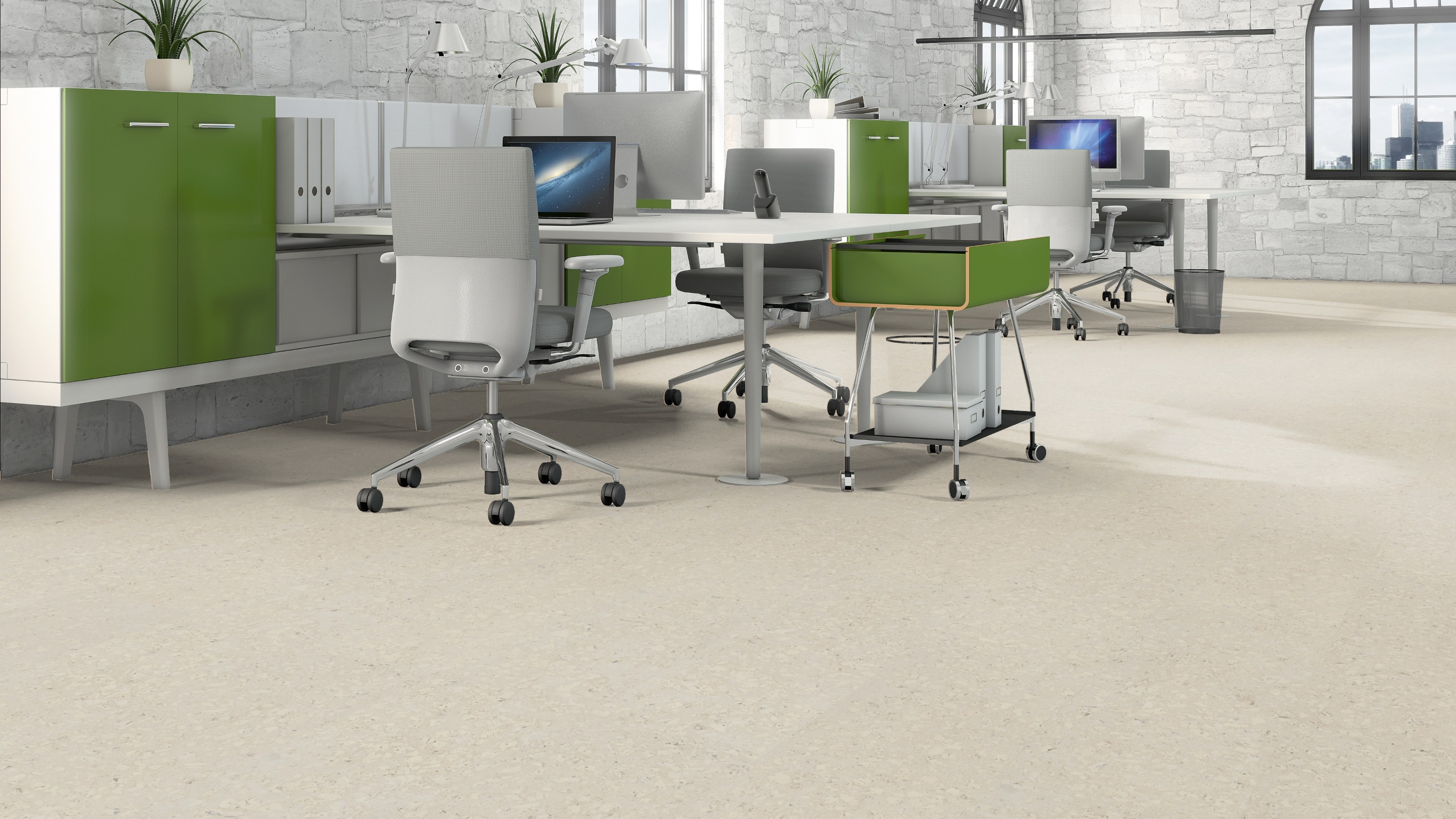 naturBoden designKork bioSilent Faro nordicweiss