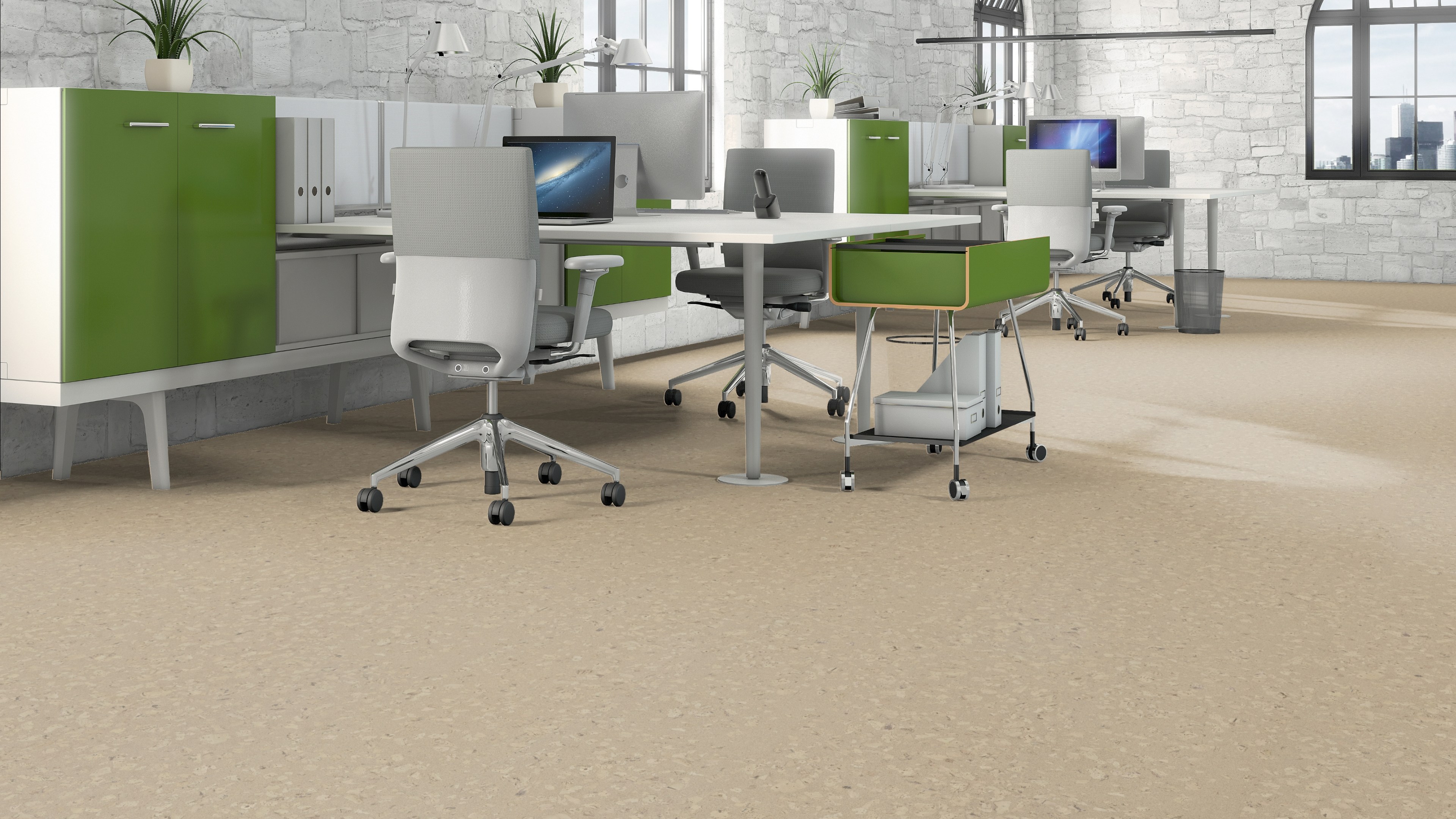 naturBoden designKork bioSilent Faro sandbeige