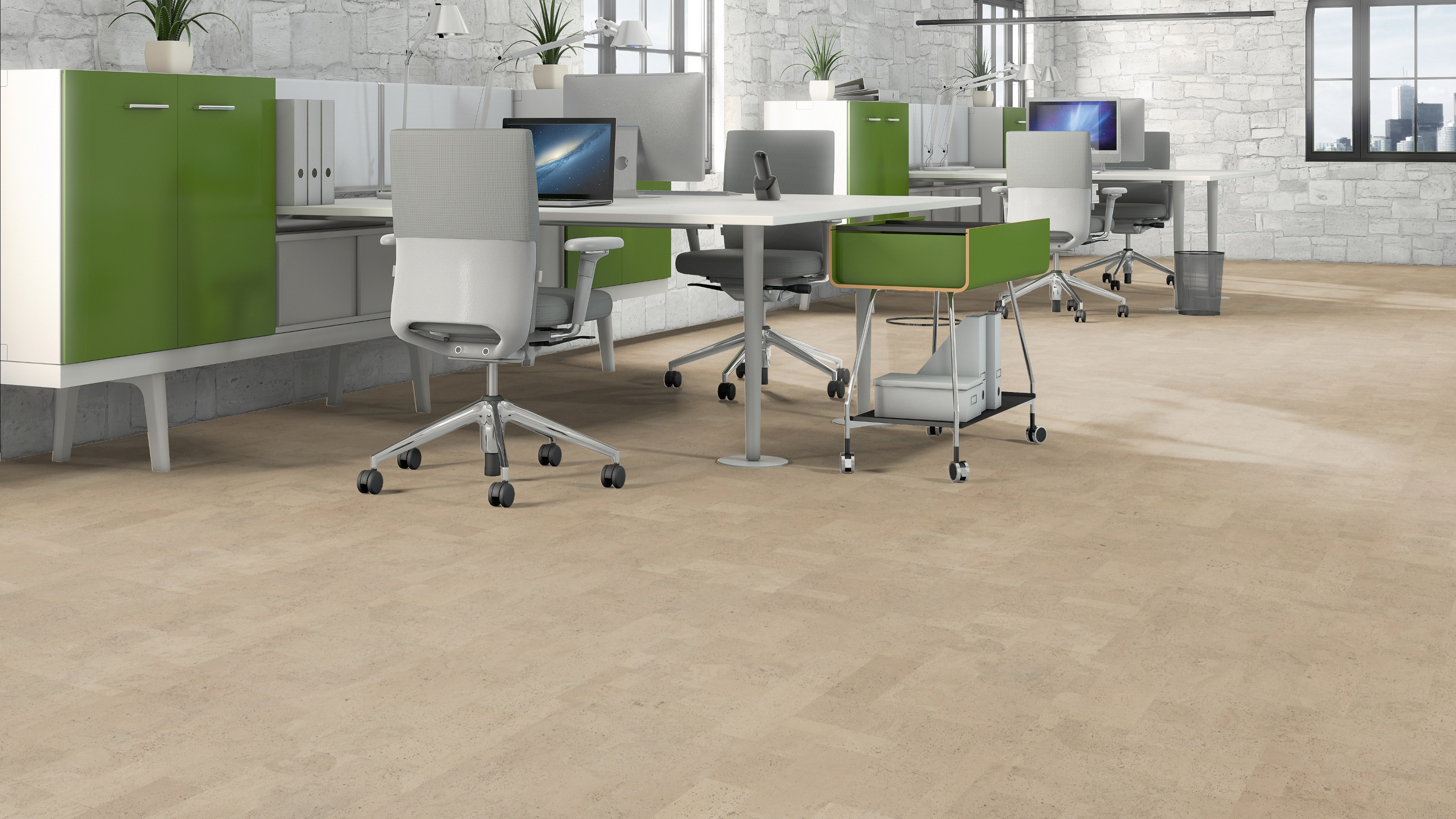 naturBoden designKork bioSilent Porto sandbeige