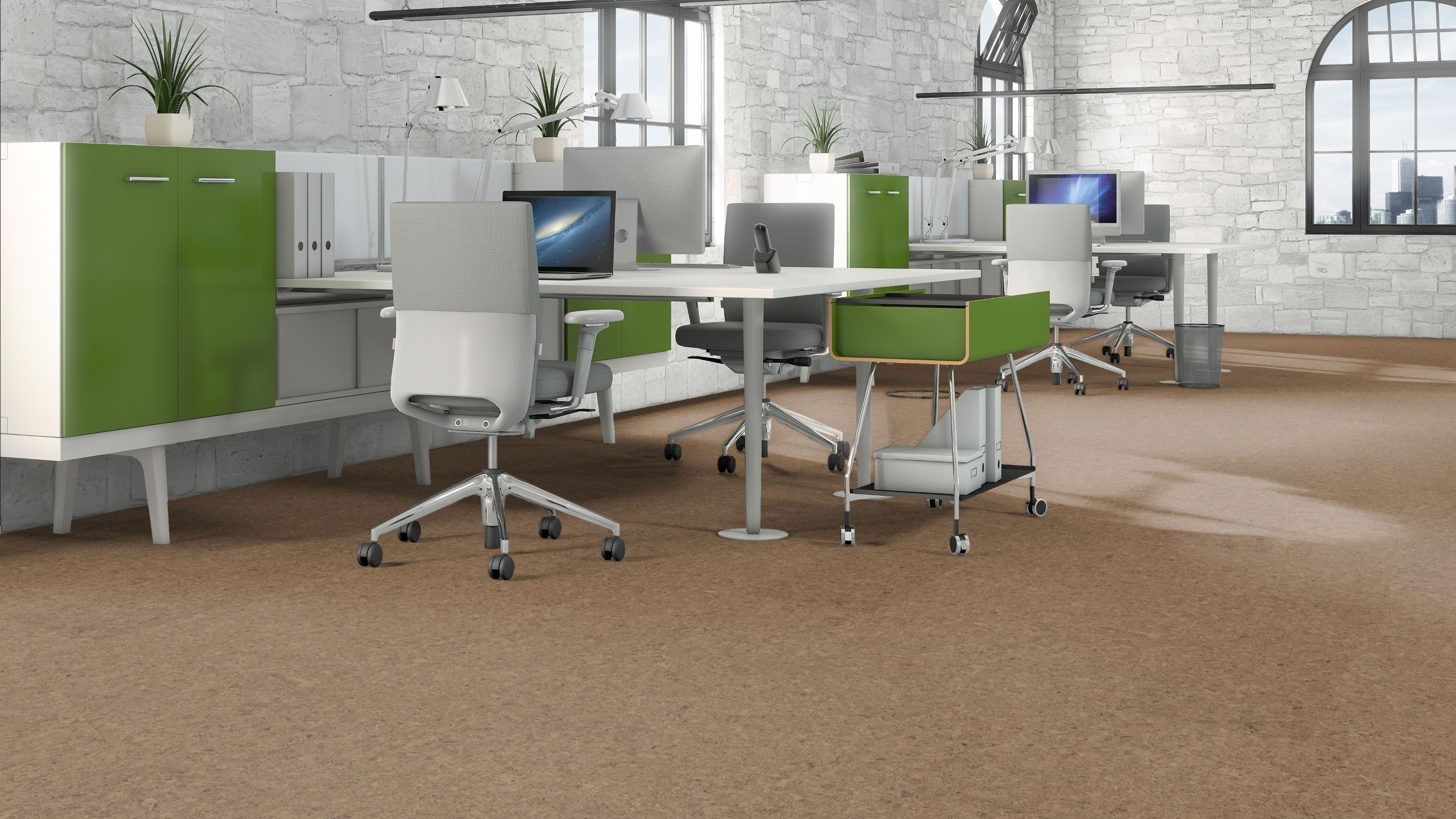 naturBoden designCork lackiert CanCan terracotta pastell