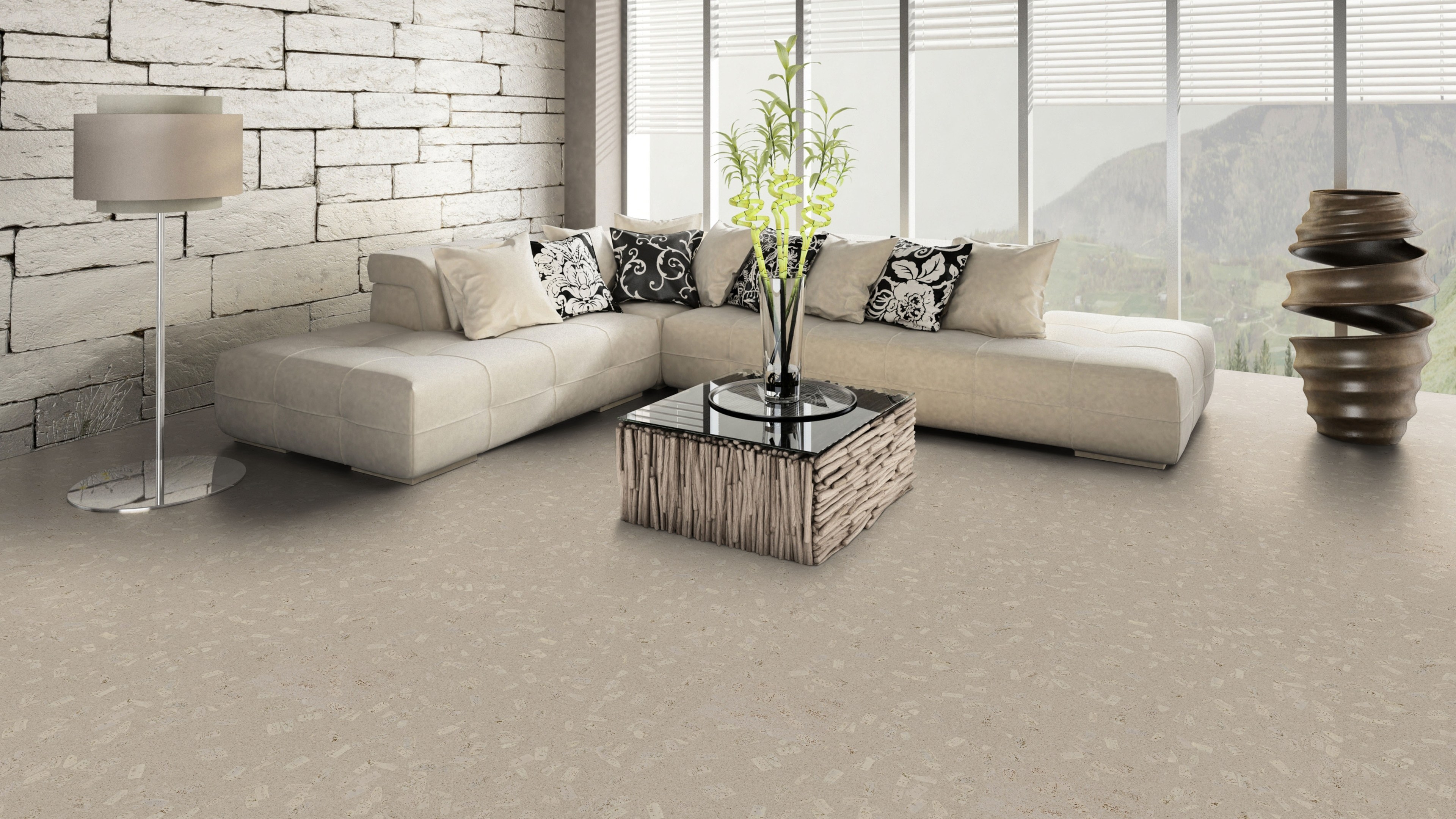 naturBoden designCork lackiert Limbo creme