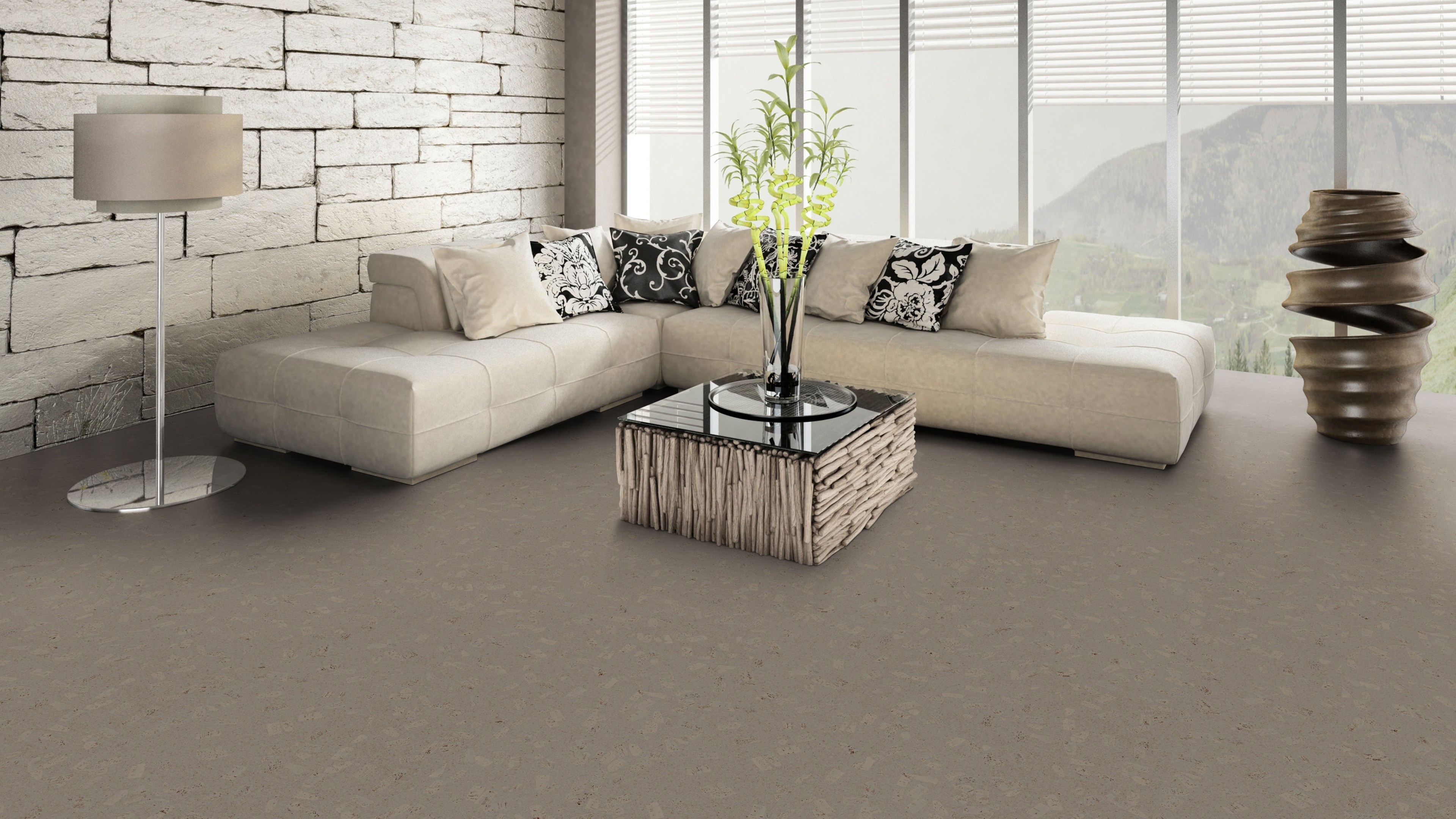 naturBoden designCork lackiert Limbo onyxgrau