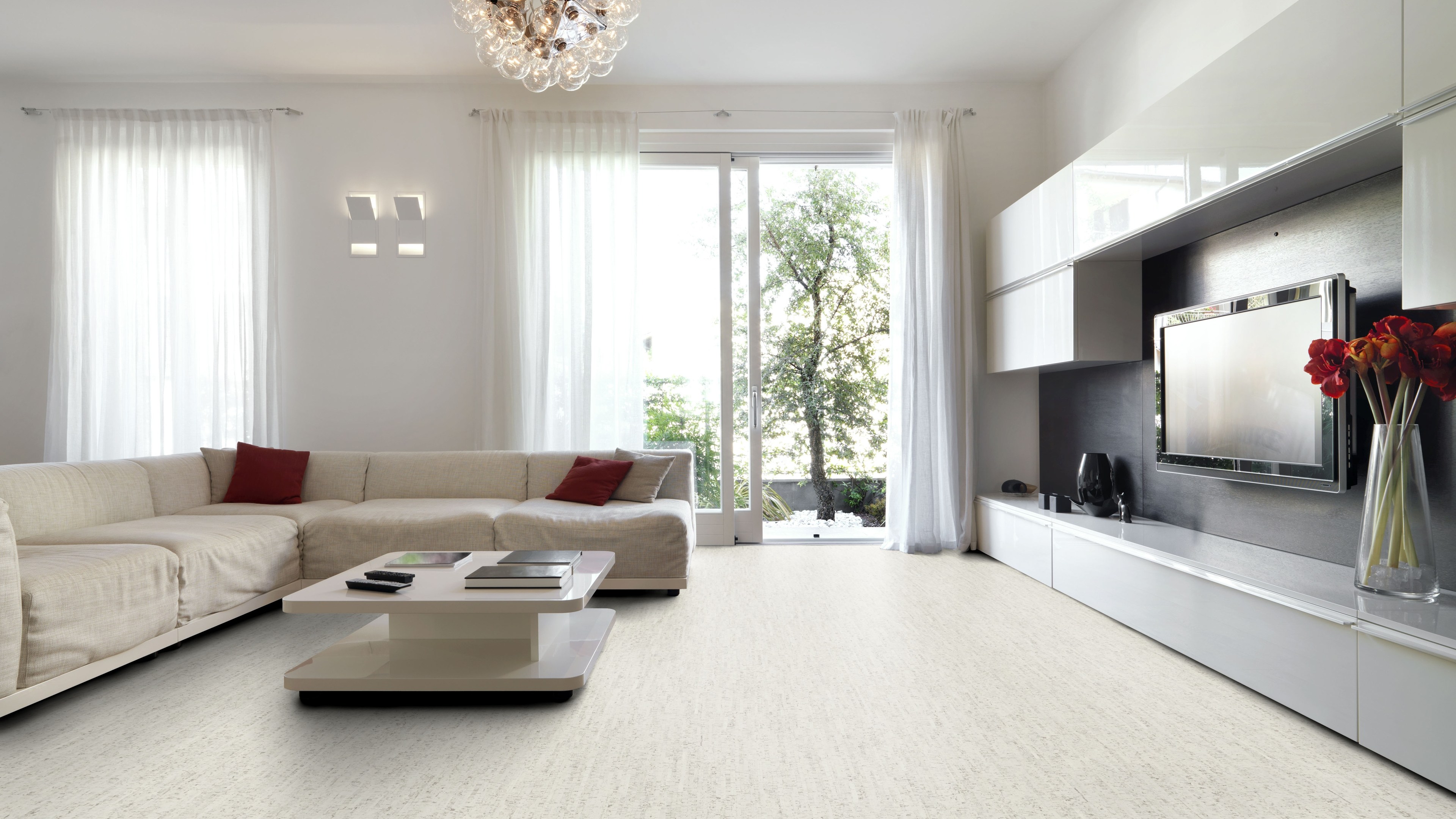 naturBoden designCork lackiert Nostalgie polarweiss
