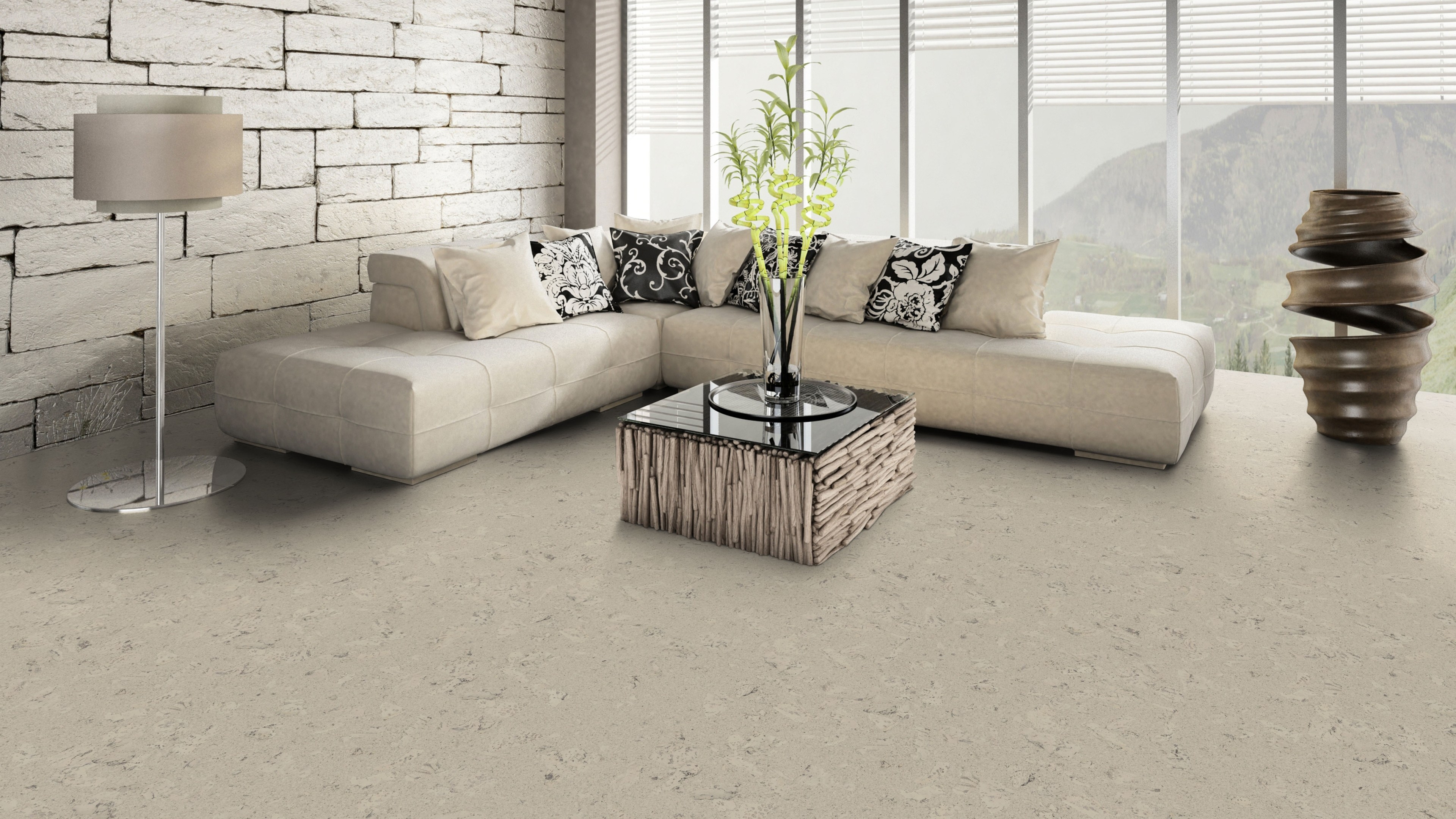 naturBoden designCork lackiert Samba creme