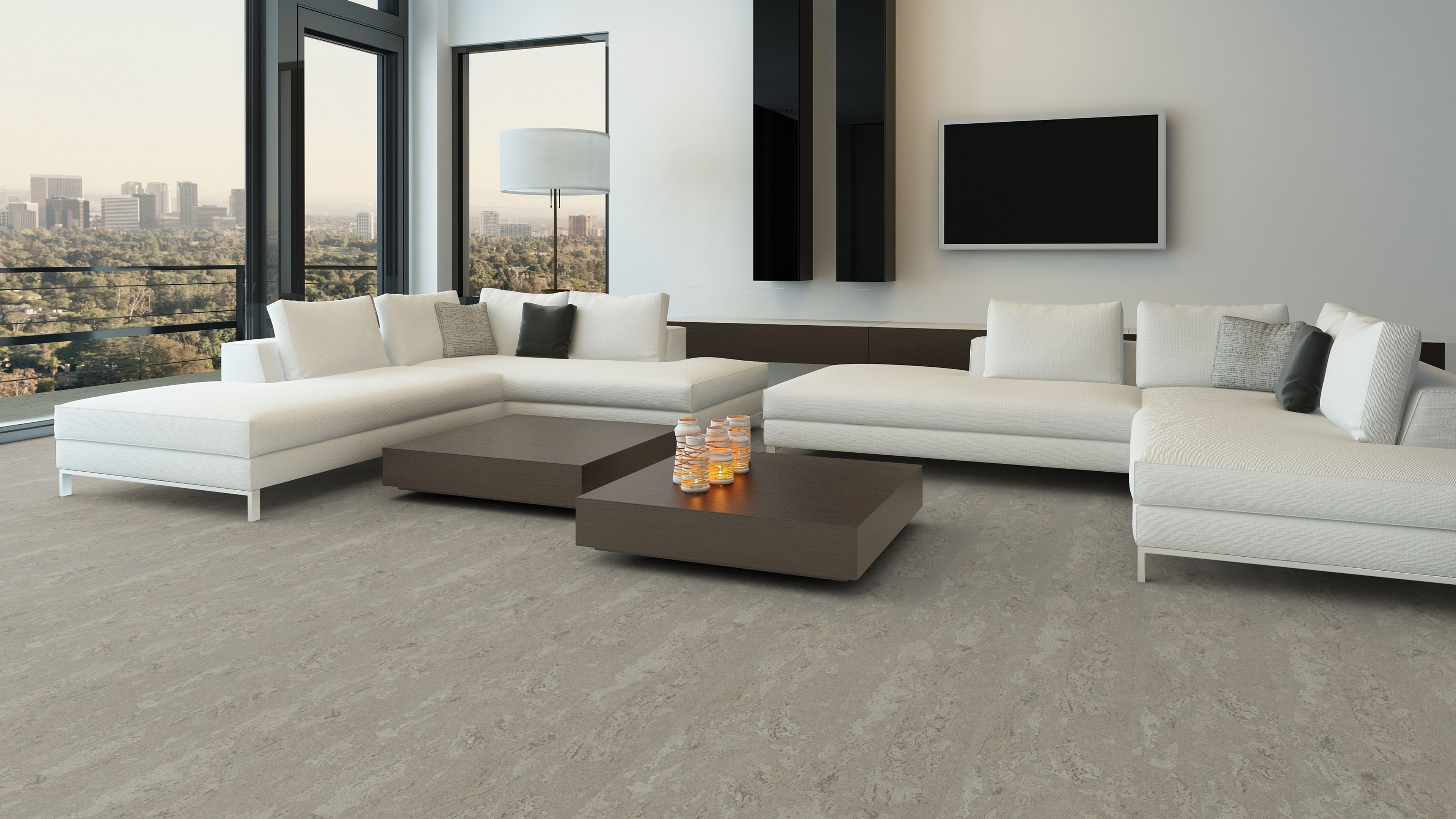 naturBoden designCork lackiert Soul lichtblau
