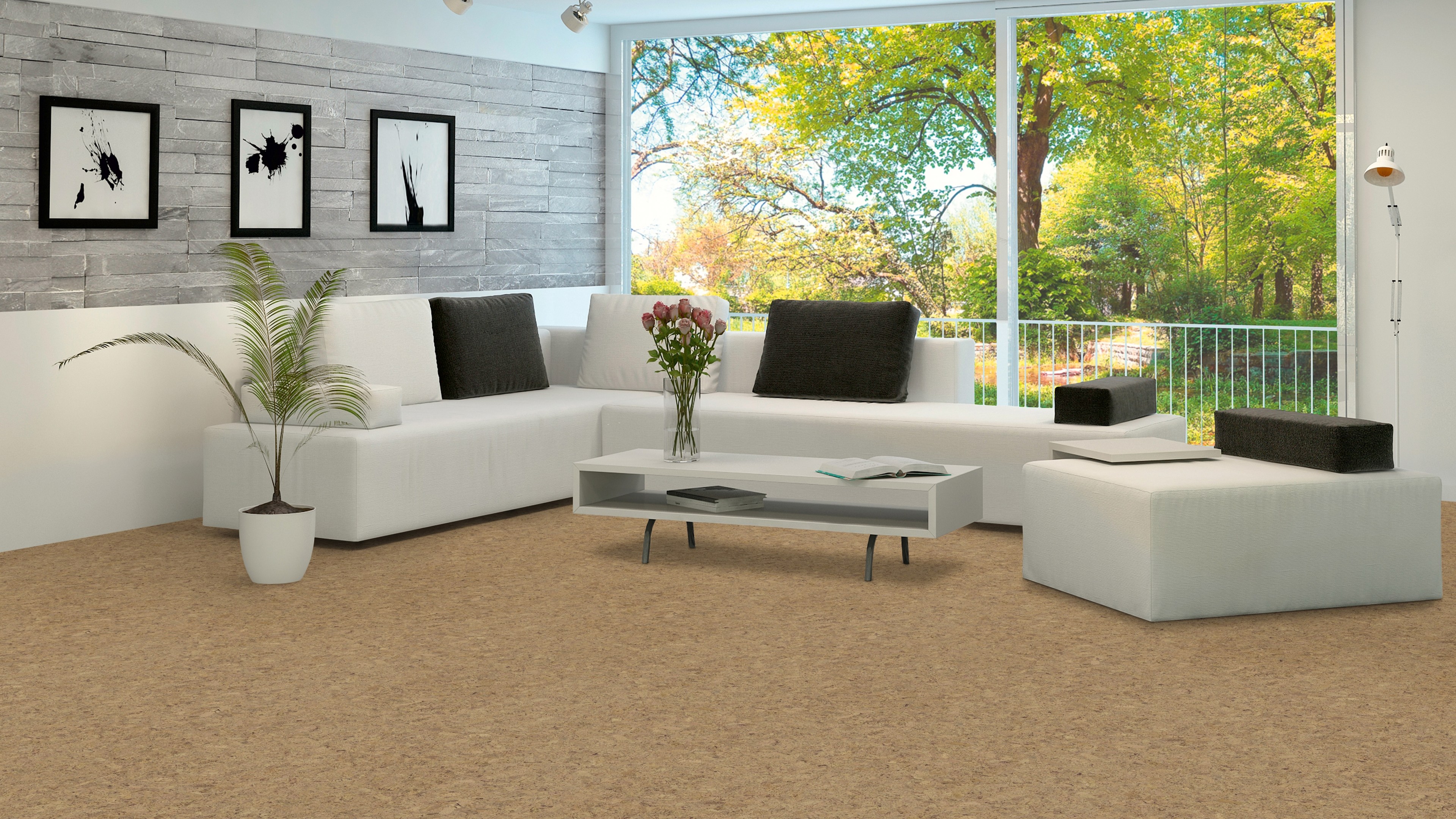 naturboden designCork lackiert Boogie natur