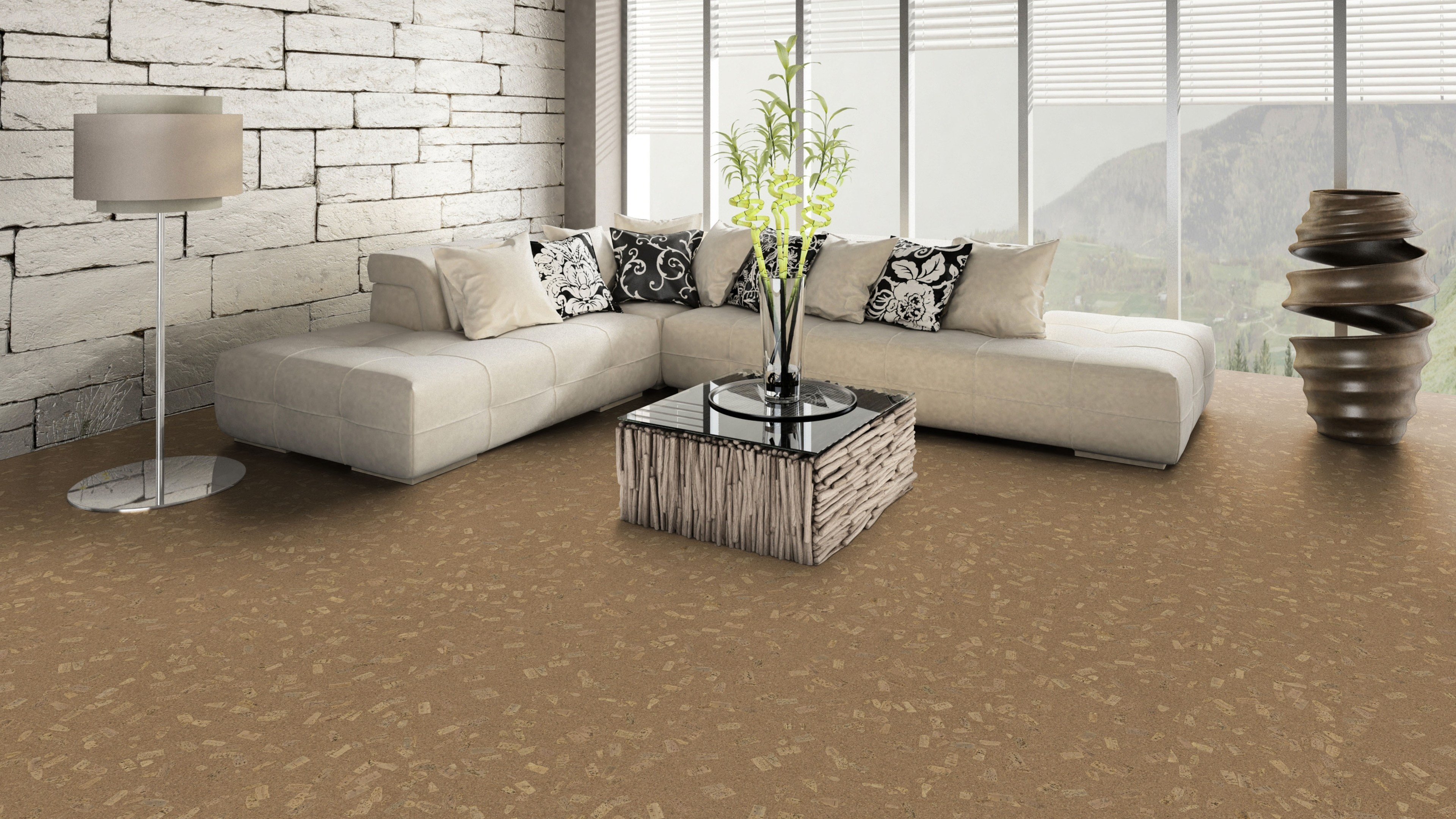 naturboden designCork lackiert Limbo natur