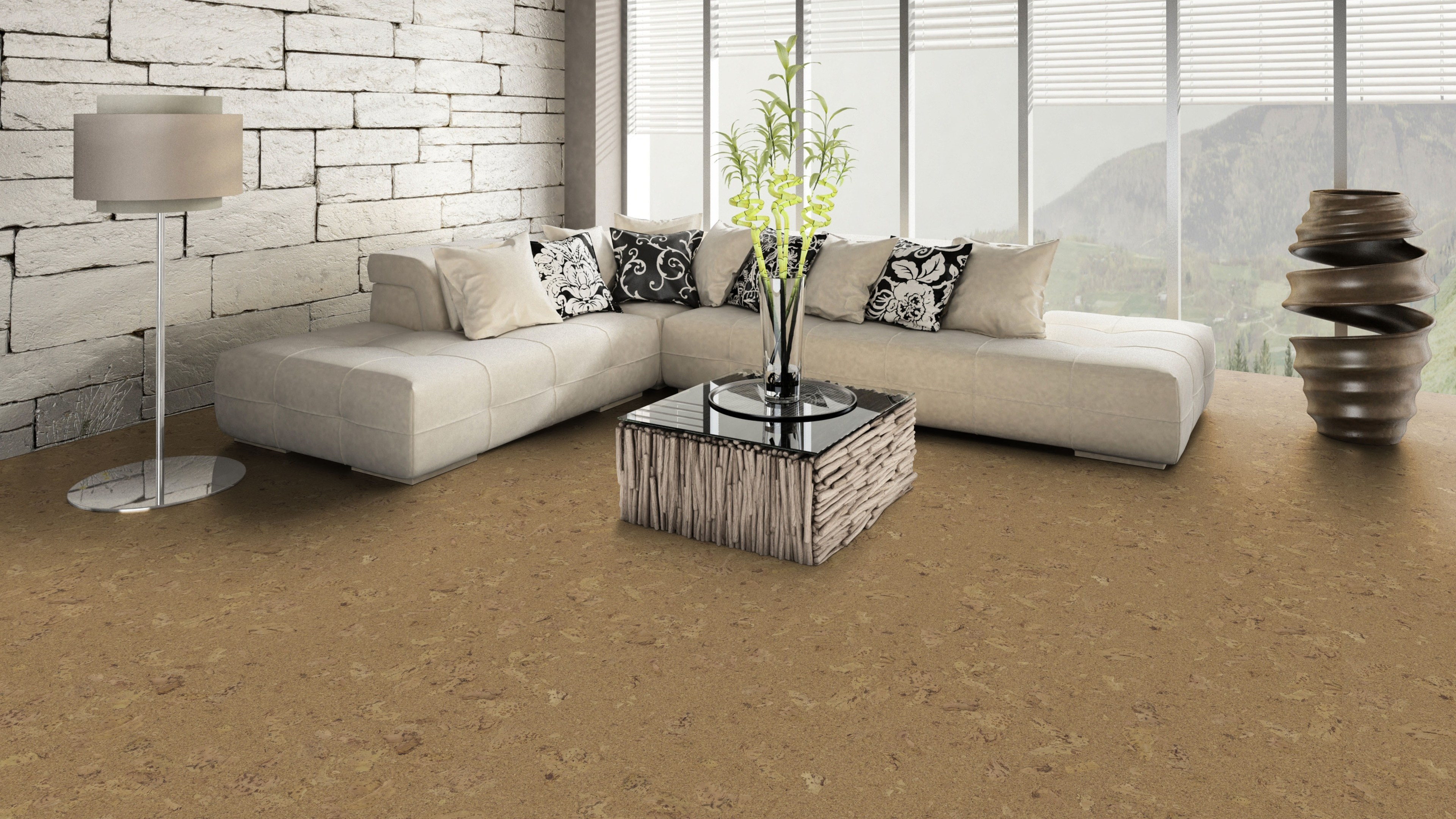 naturboden designCork lackiert Samba natur
