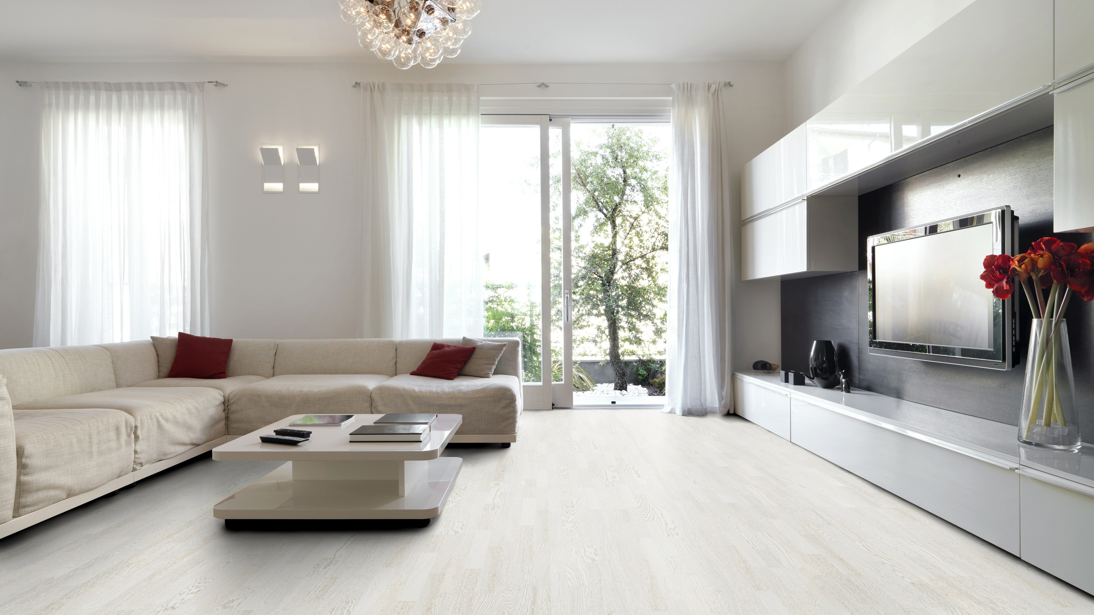 parkettBoden apartLine Schiffsboden Oslo glatt lackiert