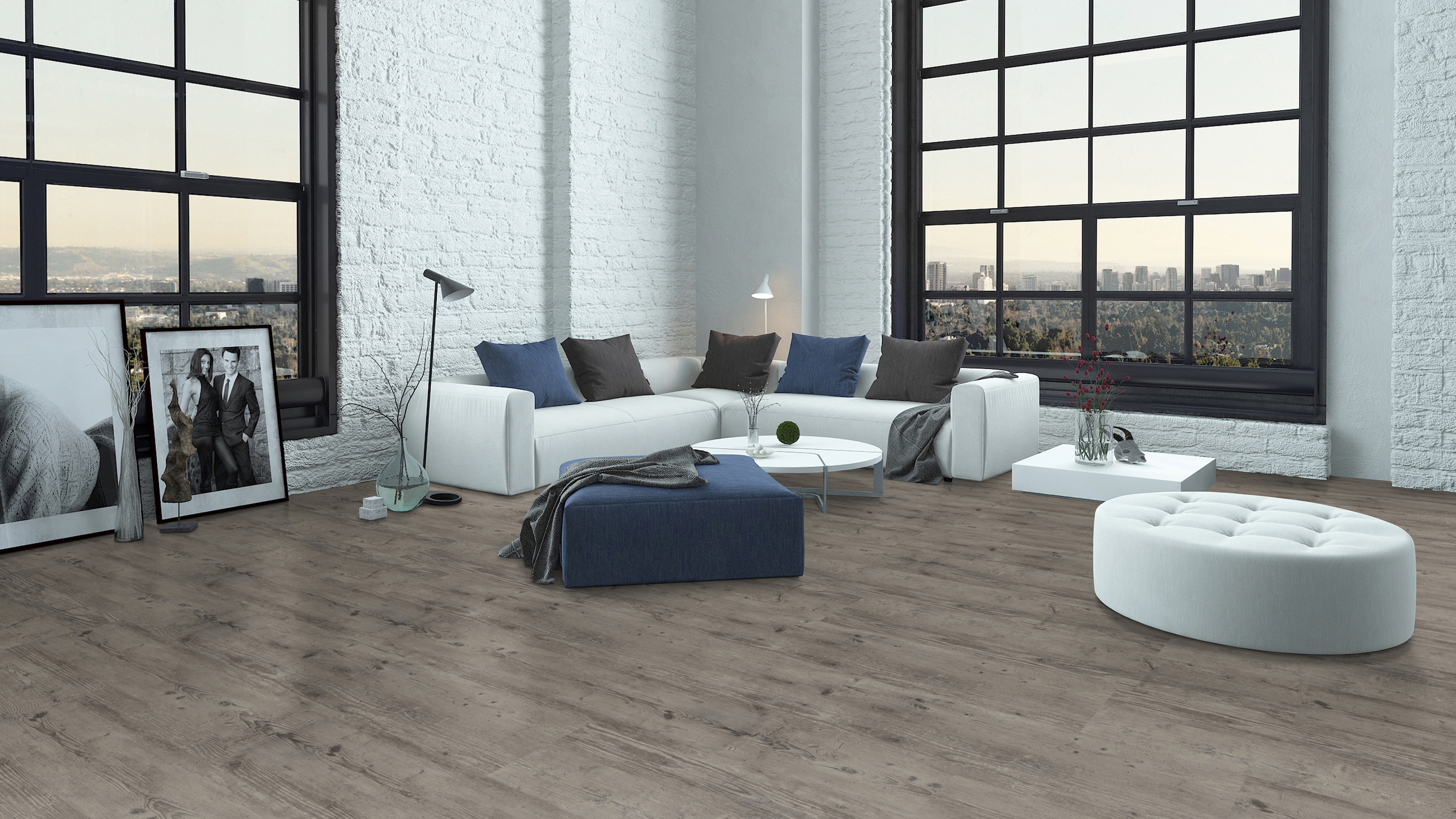 vinylFloor eco Plus Birke grau