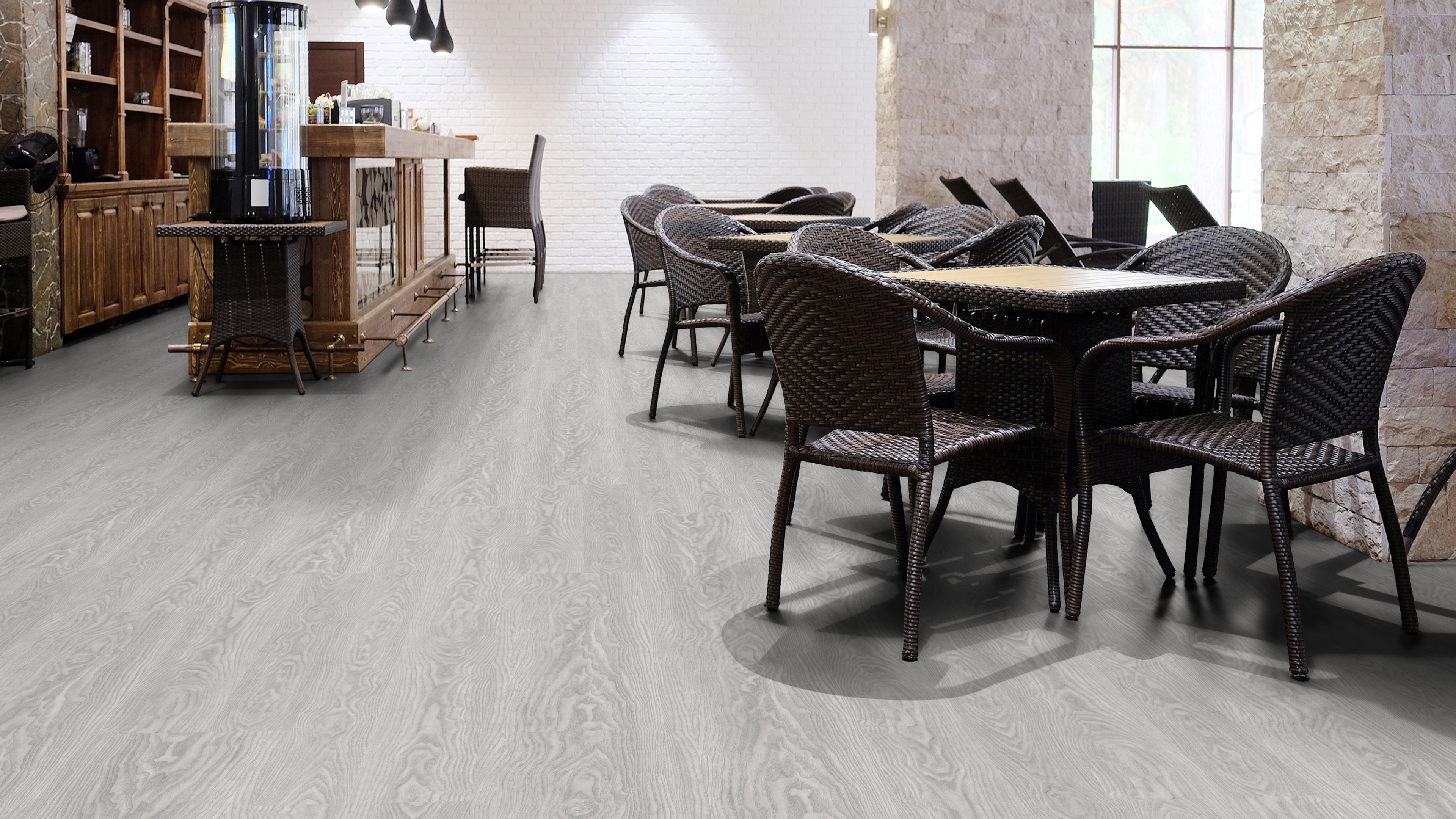 vinylFloor objekt Plus Tundraeiche silbergrau