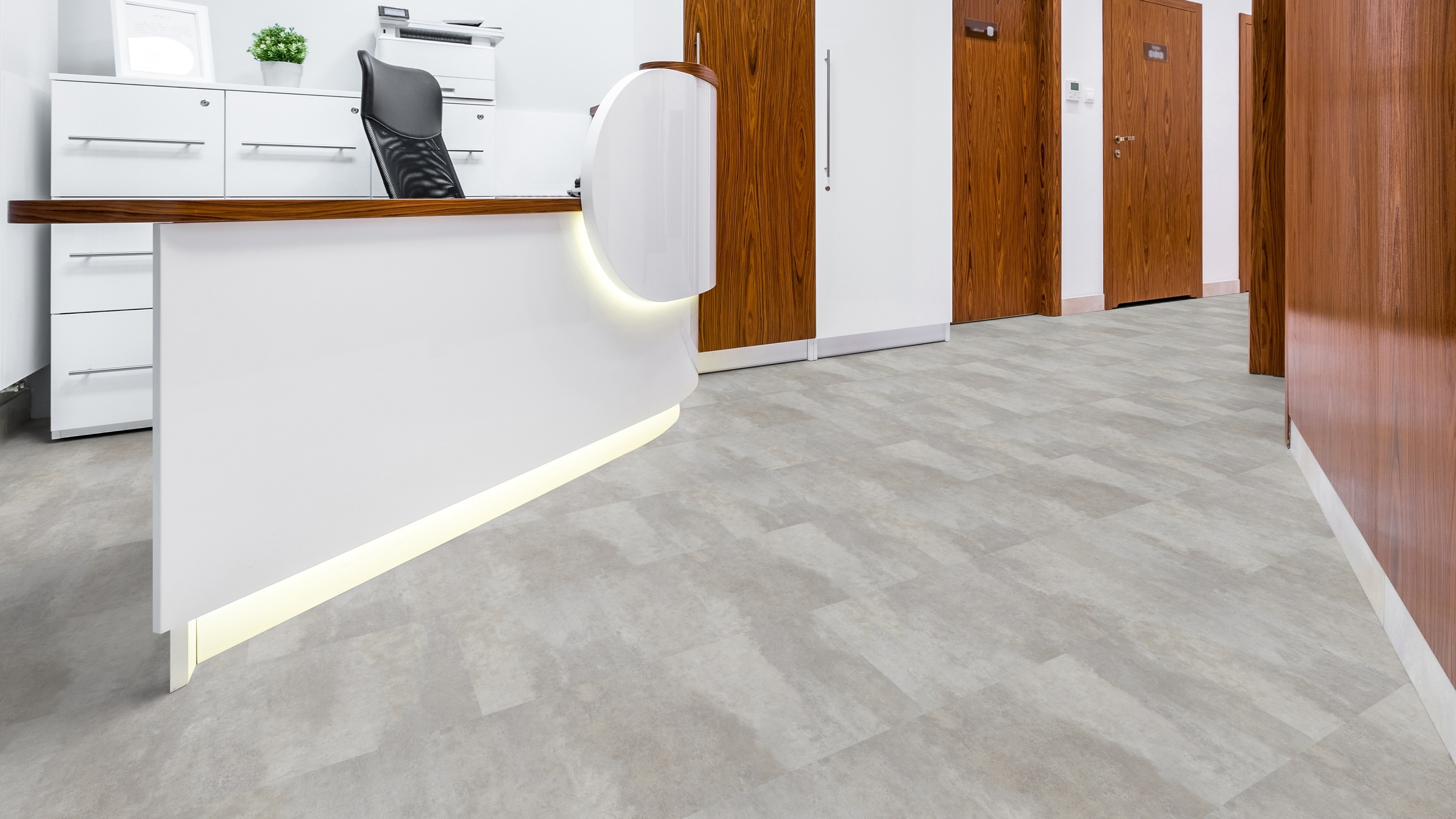 vinylFloor stone Zement silber